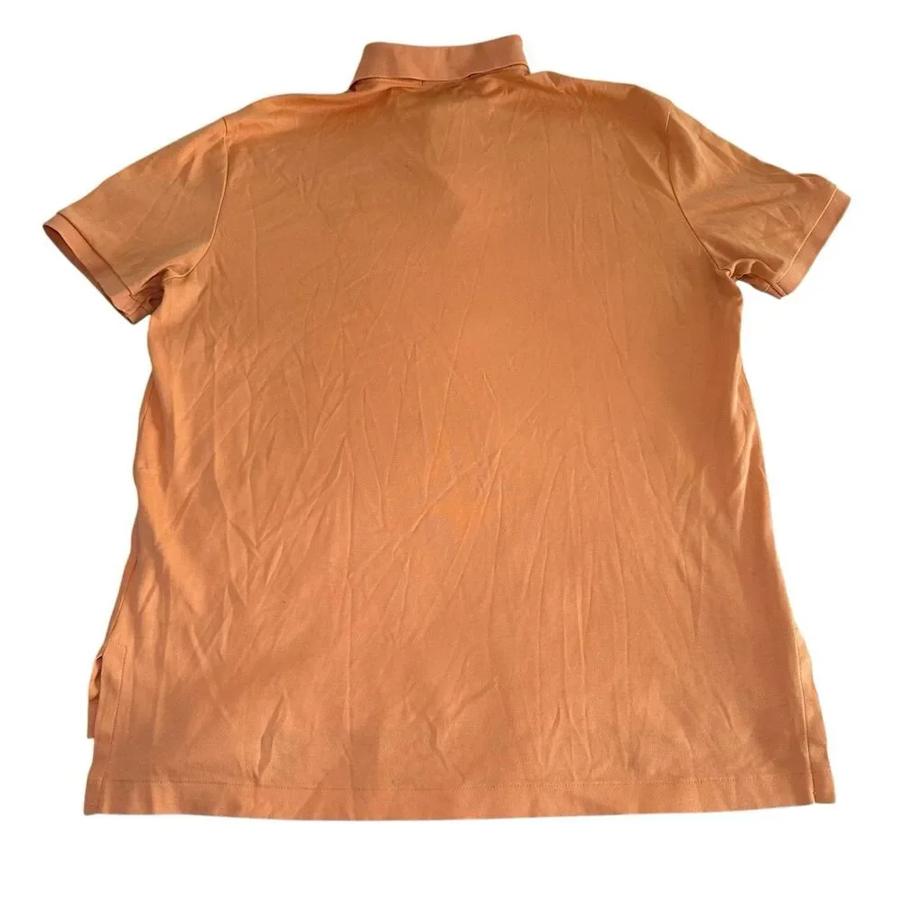 Polo by Ralph Lauren Polo Shirt Men's Size Large Orang with Flesh Pony Normcore